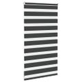 vidaXL Zebra roleta čierna 90x100 cm šírka látky 85,9 cm polyester