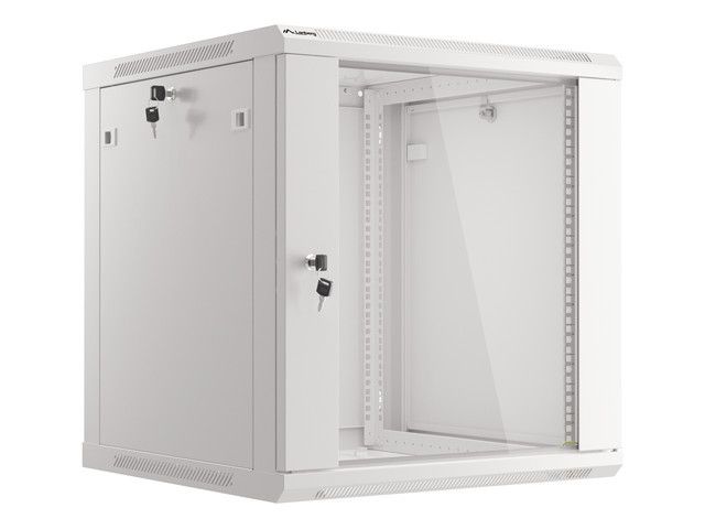 Nástenný rack 19' 12U 600X600mm sivý flat pack