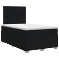 vidaXL Posteľ boxspring s matracom Čierna 120 x 200 cm Látka