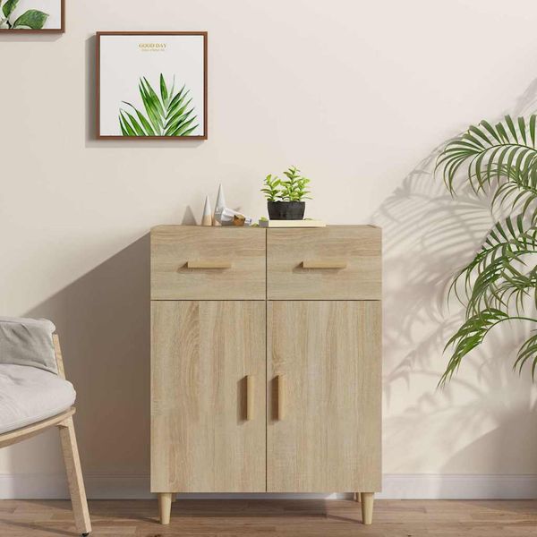 vidaXL Komoda dub sonoma 69,5x34x89 cm spracované drevo