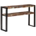 vidaXL Konzolový stolík 120x30x75 cm masívne recyklované drevo