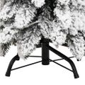 vidaXL Osvetlený umelý vianočný stromček s 80 LED, zasnežený 150 cm