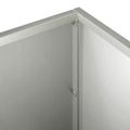 vidaXL Záhradný kvetináč 2 ks Strieborná 80 x 20 x 20 cm