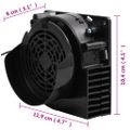 vidaXL LED reťazové osvetlenie so 66 LED diódami a ventilátorom 660 cm