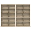 vidaXL CD Skrinka 2 ks Dub sonoma 65 x 23,5 x 97,5 cm Kompozitné drevo