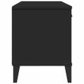 vidaXL Lavica na topánky VIKEN, čierna 106x35x45 cm, kompozitné drevo