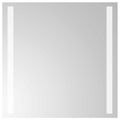 vidaXL Zrkadlo do kúpeľne s LED Priehľadná 40 x 40 cm tvrdené sklo