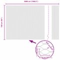 vidaXL Hexagonálny plot s stĺpom 50 x 1,6 m PVC potiahnutá oceľ Sivá