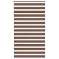vidaXL Zebra roleta hnedá 135x230 cm šírka látky 130,9 cm polyester