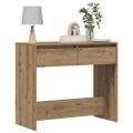 vidaXL Konzolový stolík dub artisan 89x41x76,5 cm kompozitné drevo