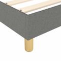 vidaXL Posteľný rám s boxspringom tmavosivá 80x200 cm látka
