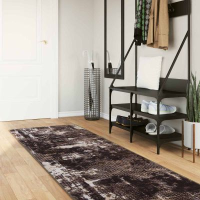 vidaXL Behúň MARSA Čierny 100 x 450 cm Polyester a PVC