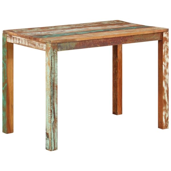 vidaXL Jedálenský stôl 110x60x76 cm recyklovaný masív