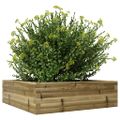 vidaXL Záhradný kvetináč 80x80x23 cm impregnovaná borovica