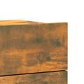 vidaXL Nočný stolík dymový dub 40x30x30 cm spracované drevo