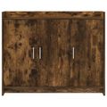 vidaXL Servírovacia skriňa Dymový dub 98,5 x 33 x 80 cm