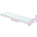 vidaXL Poličky 2 ks panel z priehľadného skla 70x20 cm