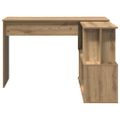 vidaXL rohový stôl Artisan Dub Artisan 200,5x50x76cm Konštrukcia dreva