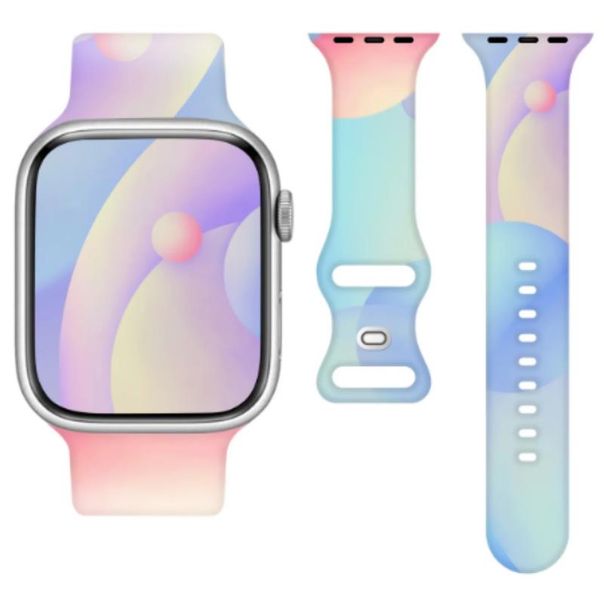 Silicone strap apple watch 38/40/41 mm (97+110) colorful