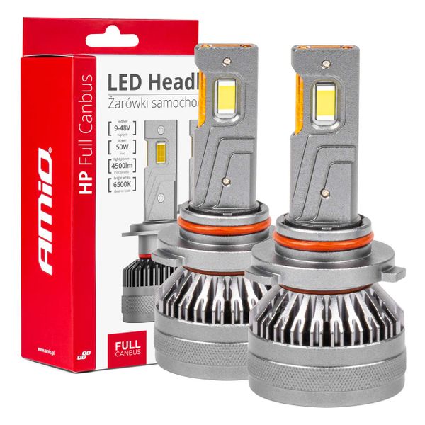LED žiarovky hlavného svietenia HP Série HB4 9006 Full Canbus AMiO-03679