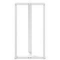 vidaXL Nohy barového stola v tvare T, 2 ks, biele, 60x35x(110-111) cm, oceľové