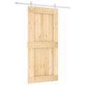 vidaXL Posuvné dvere 95 x 210 cm Masívne borovicové drevo (neupravené)