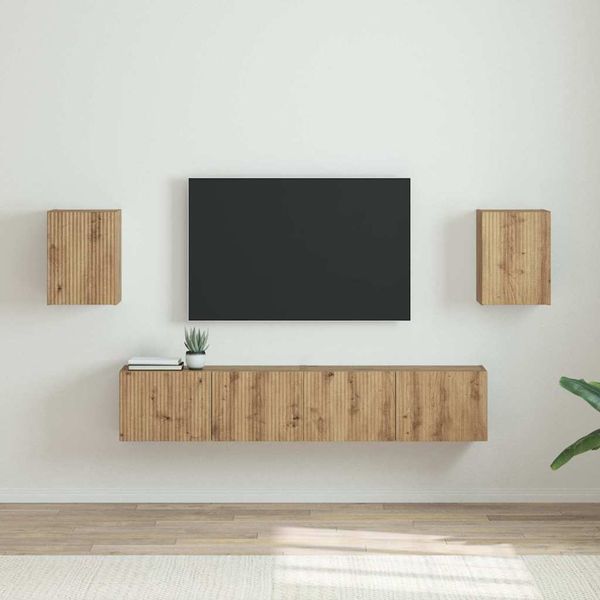 vidaXL TV nástenná skriňa 2 pcs Remeselnícky dub 30 x 31 x 40 cm