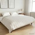 vidaXL Záťažová deka Biela 220 x 260 cm 11 kg 100% Bavlna 205T