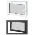 vidaXL Otočné a sklopné okno do suterénu RISOR 90 x 70 cm PVC a sklo