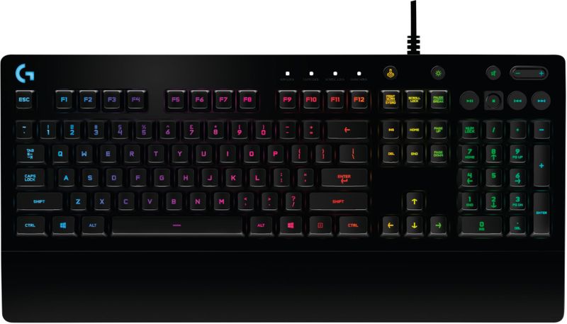 Logitech G213/Drôtová USB/US layout/Čierna