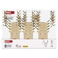 LED dekorácia drevená – sob, 16 cm, 2x AAA, vnútorná, teplá biela, časovač