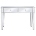 vidaXL Zrkadlový konzolový stolík, MDF a sklo 106,5x38 x76,5 cm