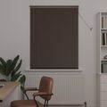 vidaXL Žalúzia Tmavohnedá s Vzorom 150 x 80 cm 25 mm PVC