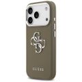 Puzdro Guess Grained Big 4G Classic Logo pre iPhone 17 Pro hnedé