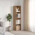 vidaXL skrinka na knihy/TV skrinka Dub Artisan 36x30x143cm Drevo