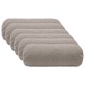 vidaXL Poťah na podložku 6 pcs HEERLEN Svetlosivá Ø 15 x 40 cm Bouclé