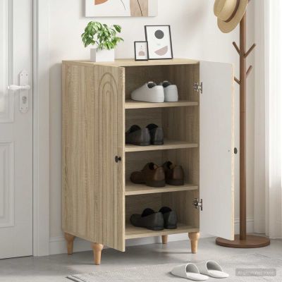 vidaXL Skriňa na topánky ALKMAAR 59,5 x 39,5 x 90 cm Kompozitné drevo