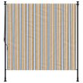 vidaXL Vonkajšia roleta žlto-biela 150x270 cm látka a oceľ