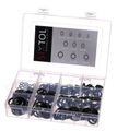 Sada tesniacich krúžkov z NBR a ocele MECHANIC RING SET 3, M6–M24, 180 ks, SIXTOL