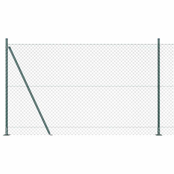 vidaXL Zvarené drôtené pletivo s betónovým základom 10 x 1,6 m Zelená