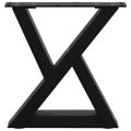 vidaXL Nohy konferenčného stolíka 2 ks čierne 40x(30-31,3) cm oceľové