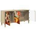 vidaXL TV skrinka GENNEP 102 x 33 x 50 cm Sonoma Kompozitné drevo