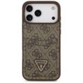 Guess 4G Double Card Triangle puzdro pre iPhone 17 Pro Max hnedá