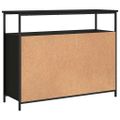 vidaXL Komoda čierna 100x35x80 cm kompozitné drevo