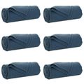 vidaXL Prikrývky na hodenie 6 ks Námornícka modrá 270 x 240 cm 5.38 kg