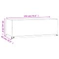 vidaXL Obal na záhradný nábytok 8 očiek 192x82x65 cm obdĺžnikový