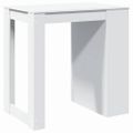 vidaXL Barový stôl biely 102x70x103,5 cm kompozitné drevo