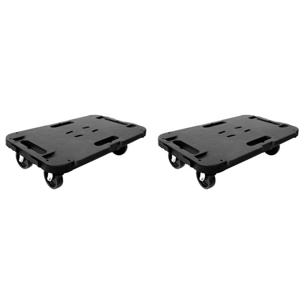 vidaXL Transportné vozíky 2 ks čierne polypropylén 300 kg