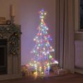 vidaXL Vianočný stromček 160 LED Viacfarebný 150 cm Akryl