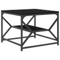 vidaXL Konferenčný stolík Čierny dub 51 x 50 x 40 cm